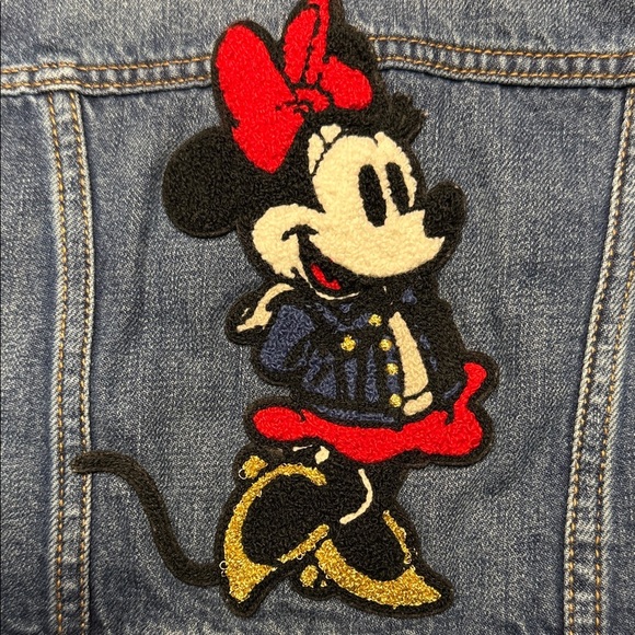 Gap Disney Toddler Jean Jacket with Minnie Mouse - Blue and Red - Picture 3 of 7